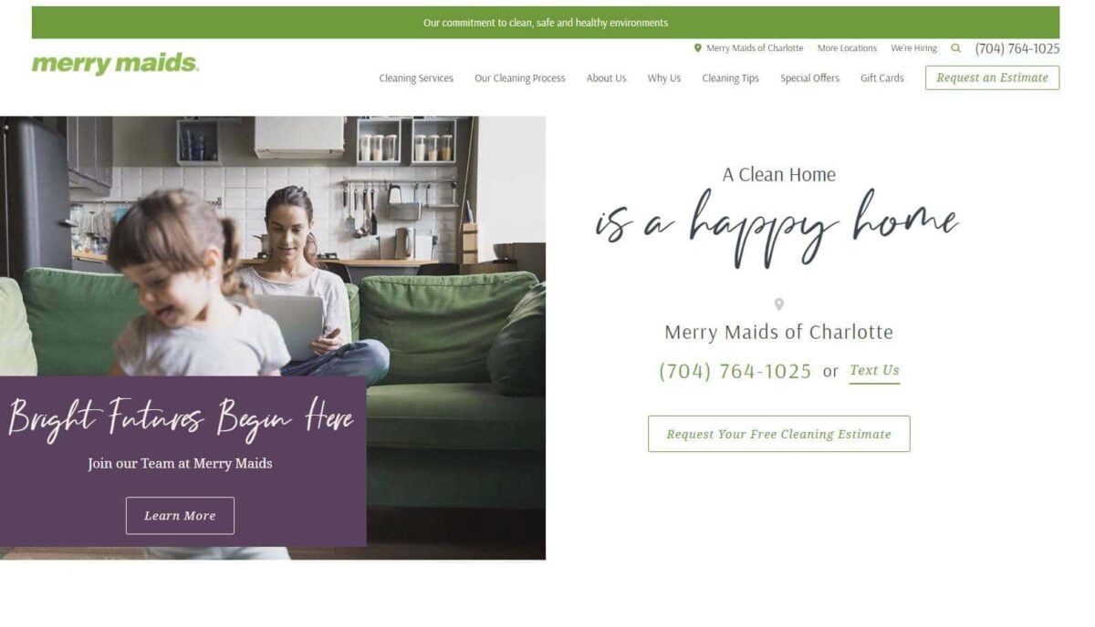 Blogcleaning Websites Merrymaids Com