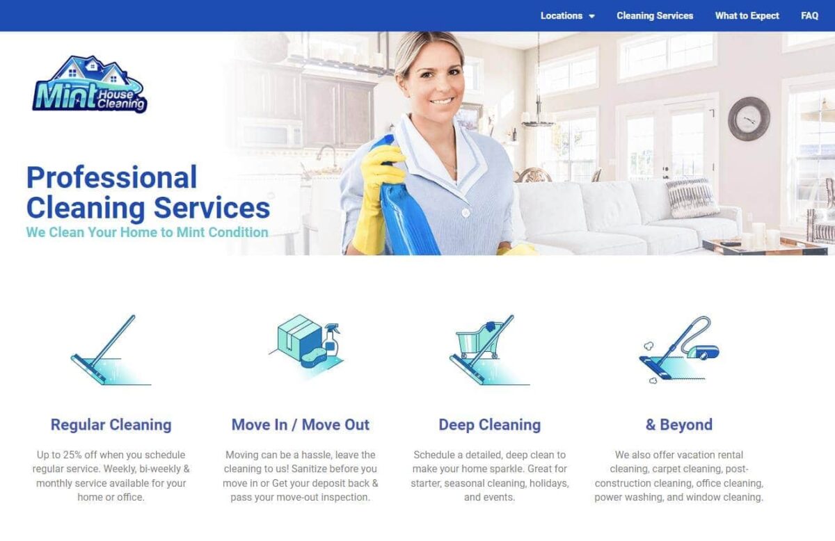 Blogcleaning Websites Minthousecleaning.com 