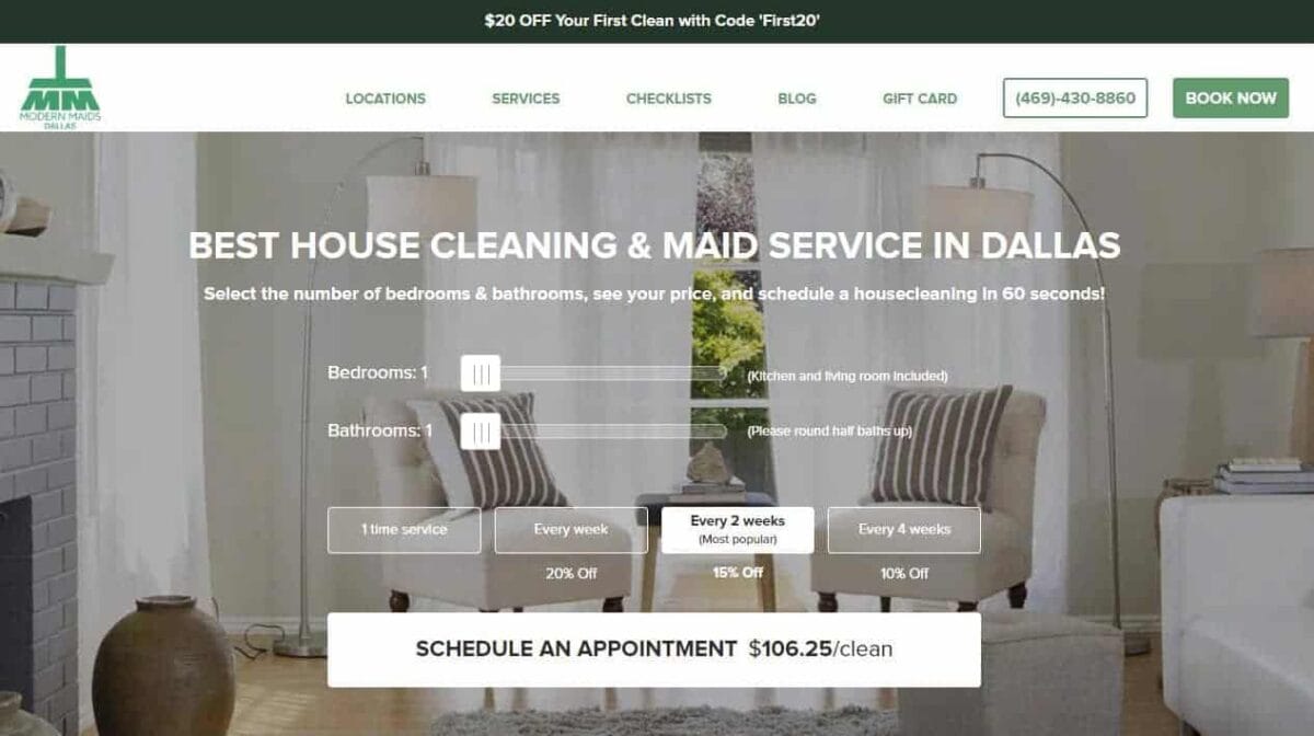 Blogcleaning Websites Modern Maids.com 