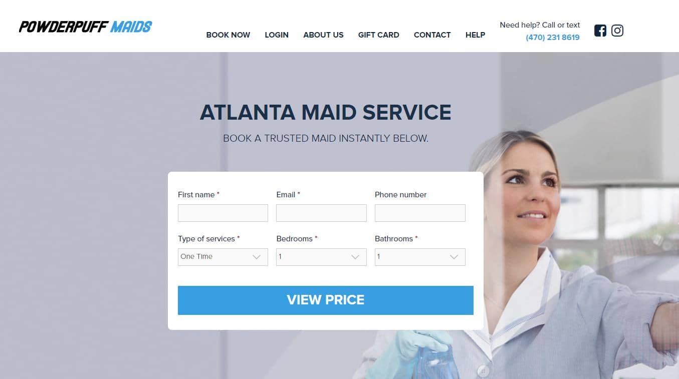 Blogcleaning Websites Powderpuffmaids.com 