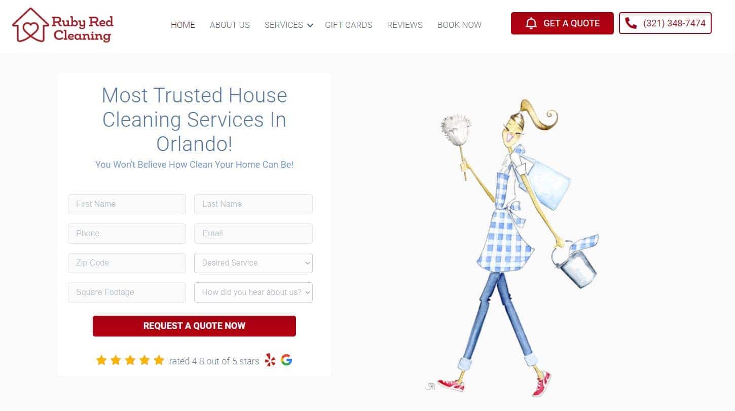 Blogcleaning Websites Rubyredcleaning.com 