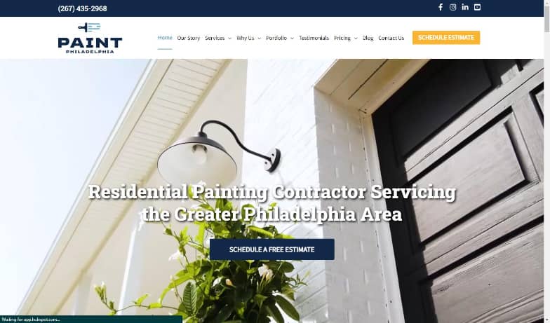 Painting Website Design: Get a Lead Generating Website 10 Paintphilly.com