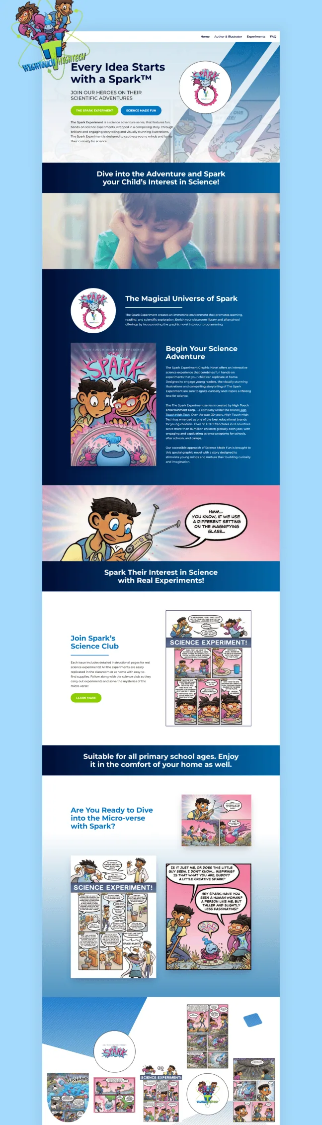 Thesparkuniverse.com portfolio showcase